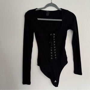 Forever 21 Black Ribbed Top